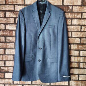 Men's Express Photographer Slim Fit Suit Jacket, Slate Grey, 42L NWT